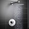 Kibi Circular Pressure Balanced Single Function Shower System with Rough In Valve - Chrome KSF407CH - alternate 9